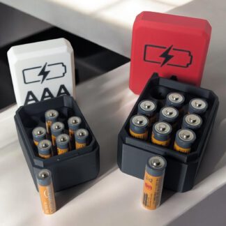 Praktische Batteriebox zur Aufbewahrung von AA- und AAA-Batterien | Kompakte und ordentliche Lösung