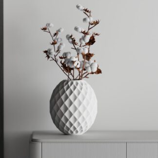 Vase Diamond Facetura – Stilvolle Trockenblumen-Dekoration in verschiedenen Farben