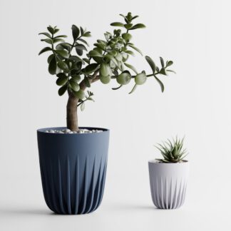 Aurea Pflanztopf | Eleganter 3D-Druck Blumentopf mit Rippenstruktur | Moderne Wohn-Deko | Viele Farben & Größen | Zeitloses Design