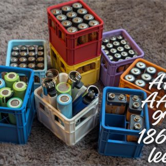Batterie-Aufbewahrung Bierkasten | Organizer für AA, AAA, 9V, 18650 Batterien | Geschenkidee & Dekoration | 3D-Druck