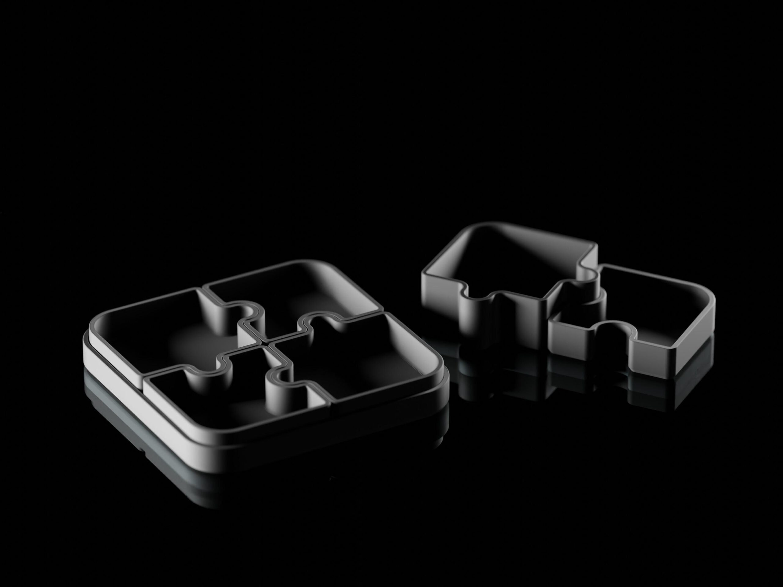 Varia Modular Organizer – Puzzle-inspirierter 3D-gedruckter Organizer | Schreibtisch-Organizer, Aufbewahrung, modernes Wohnaccessoire – Bild 2