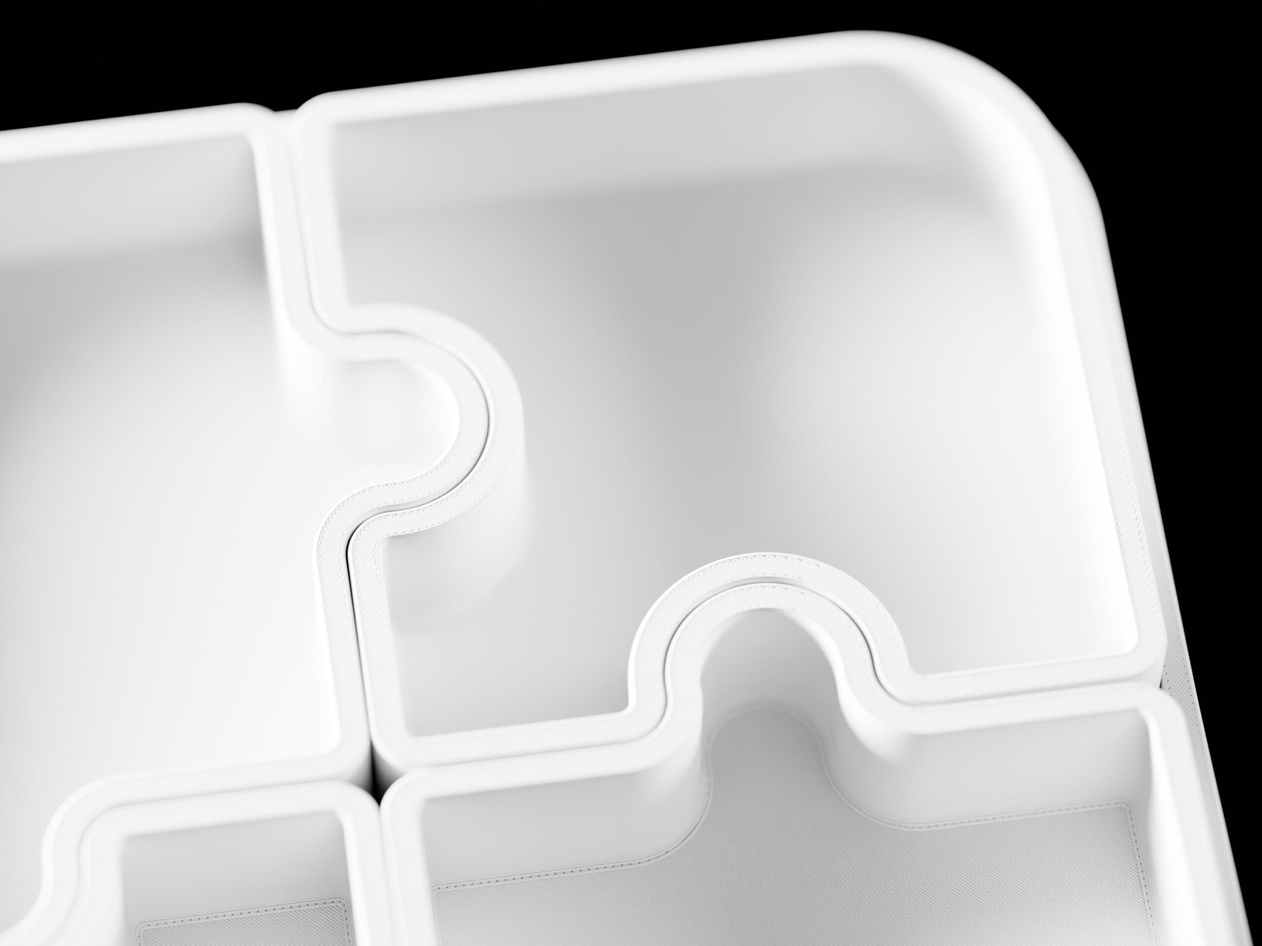 Varia Modular Organizer – Puzzle-inspirierter 3D-gedruckter Organizer | Schreibtisch-Organizer, Aufbewahrung, modernes Wohnaccessoire – Bild 3