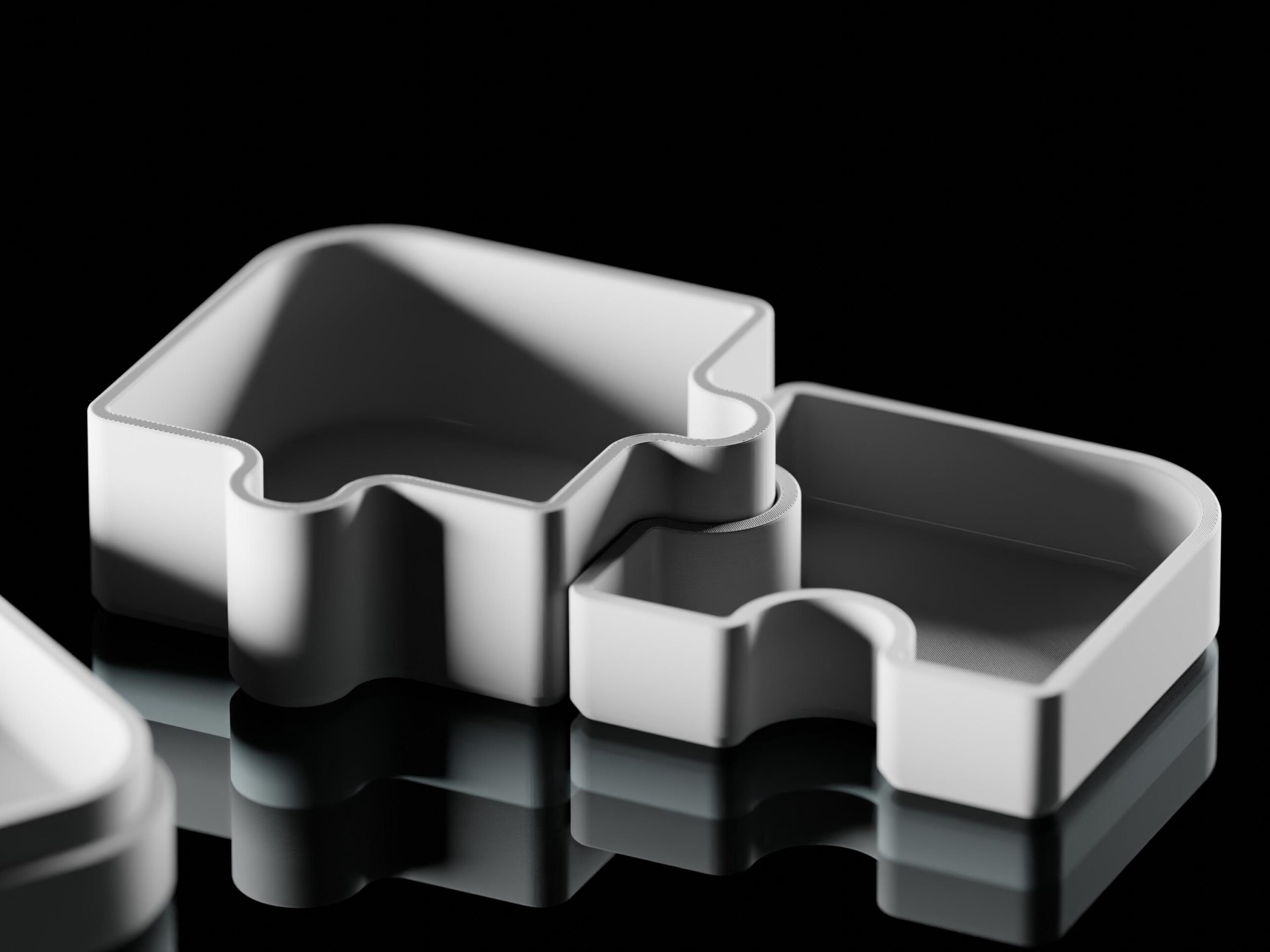 Varia Modular Organizer – Puzzle-inspirierter 3D-gedruckter Organizer | Schreibtisch-Organizer, Aufbewahrung, modernes Wohnaccessoire – Bild 4