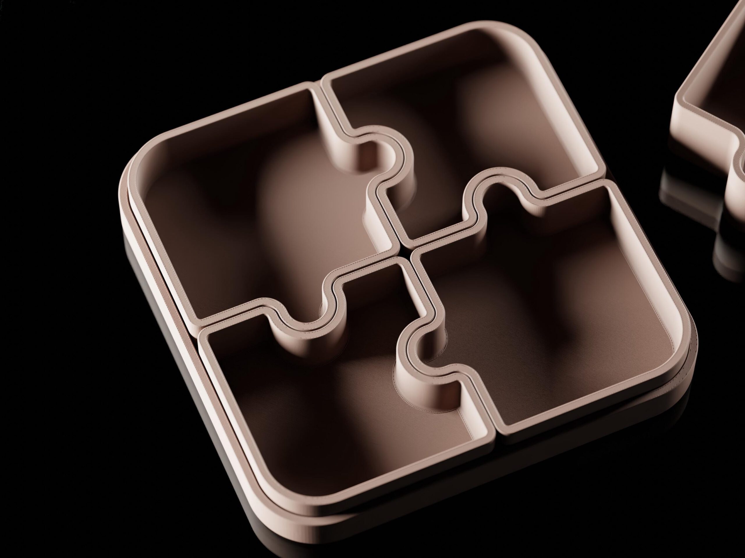 Varia Modular Organizer – Puzzle-inspirierter 3D-gedruckter Organizer | Schreibtisch-Organizer, Aufbewahrung, modernes Wohnaccessoire – Bild 6