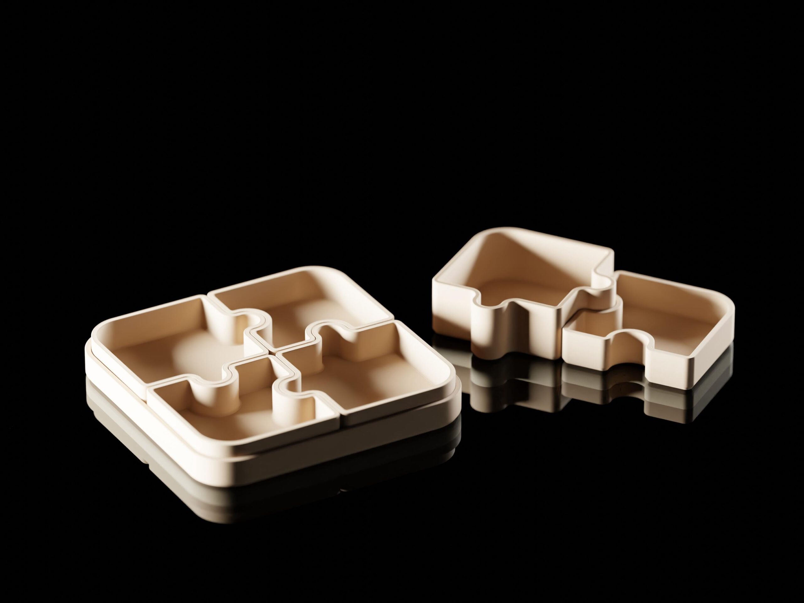 Varia Modular Organizer – Puzzle-inspirierter 3D-gedruckter Organizer | Schreibtisch-Organizer, Aufbewahrung, modernes Wohnaccessoire – Bild 7