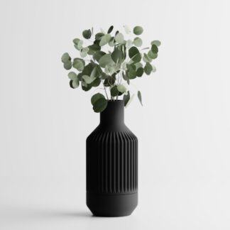 Fiorent Vase – Moderne 3D-gedruckte Vase mit zeitloser Eleganz | Minimalistische Blumenvase, Design-Deko für Zuhause