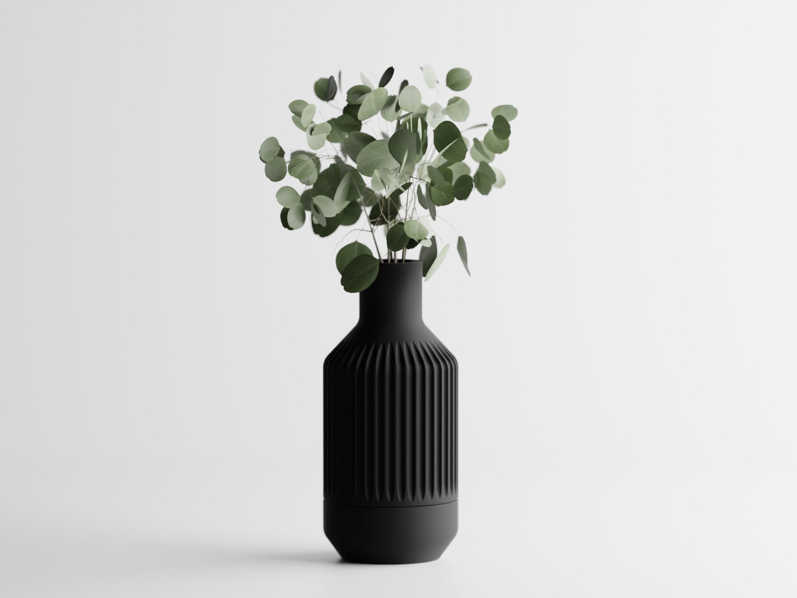 Fiorent Vase – Moderne 3D-gedruckte Vase mit zeitloser Eleganz | Minimalistische Blumenvase, Design-Deko für Zuhause