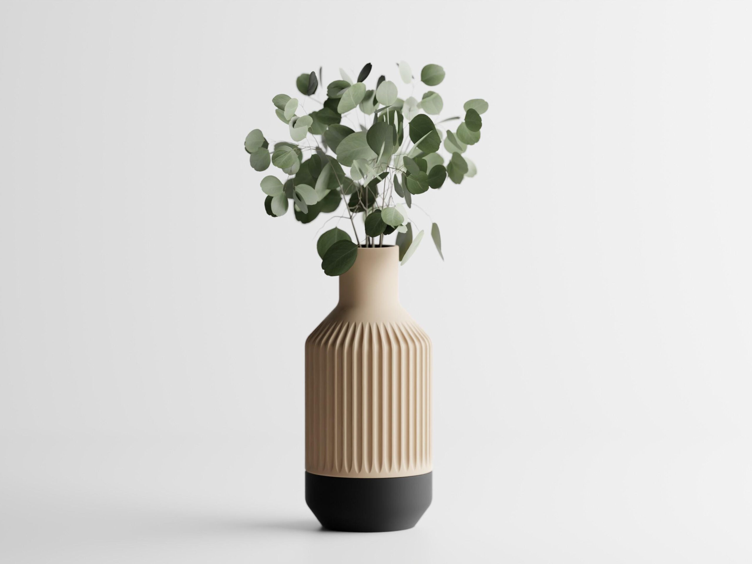 Fiorent Vase – Moderne 3D-gedruckte Vase mit zeitloser Eleganz | Minimalistische Blumenvase, Design-Deko für Zuhause – Bild 6